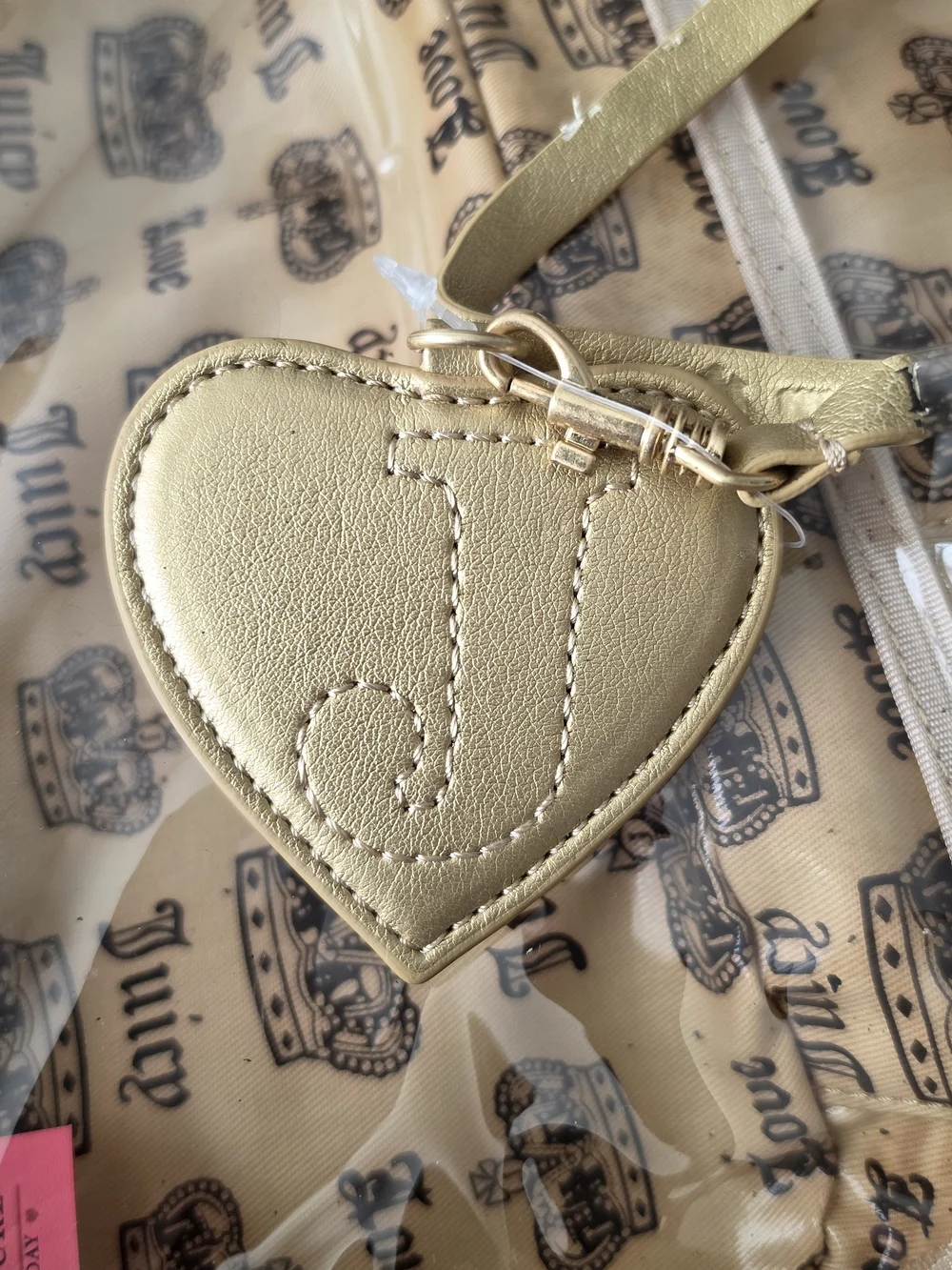 Rare vintage y2k Juicy Couture house of juicy / queen of juicy velour makeup bag